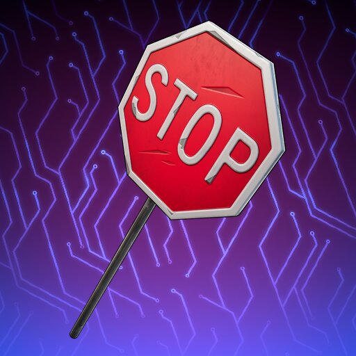 Fortnite Item Shop Stop Sign