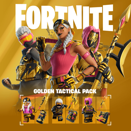 Fortnite Item Shop Golden Tactical Pack