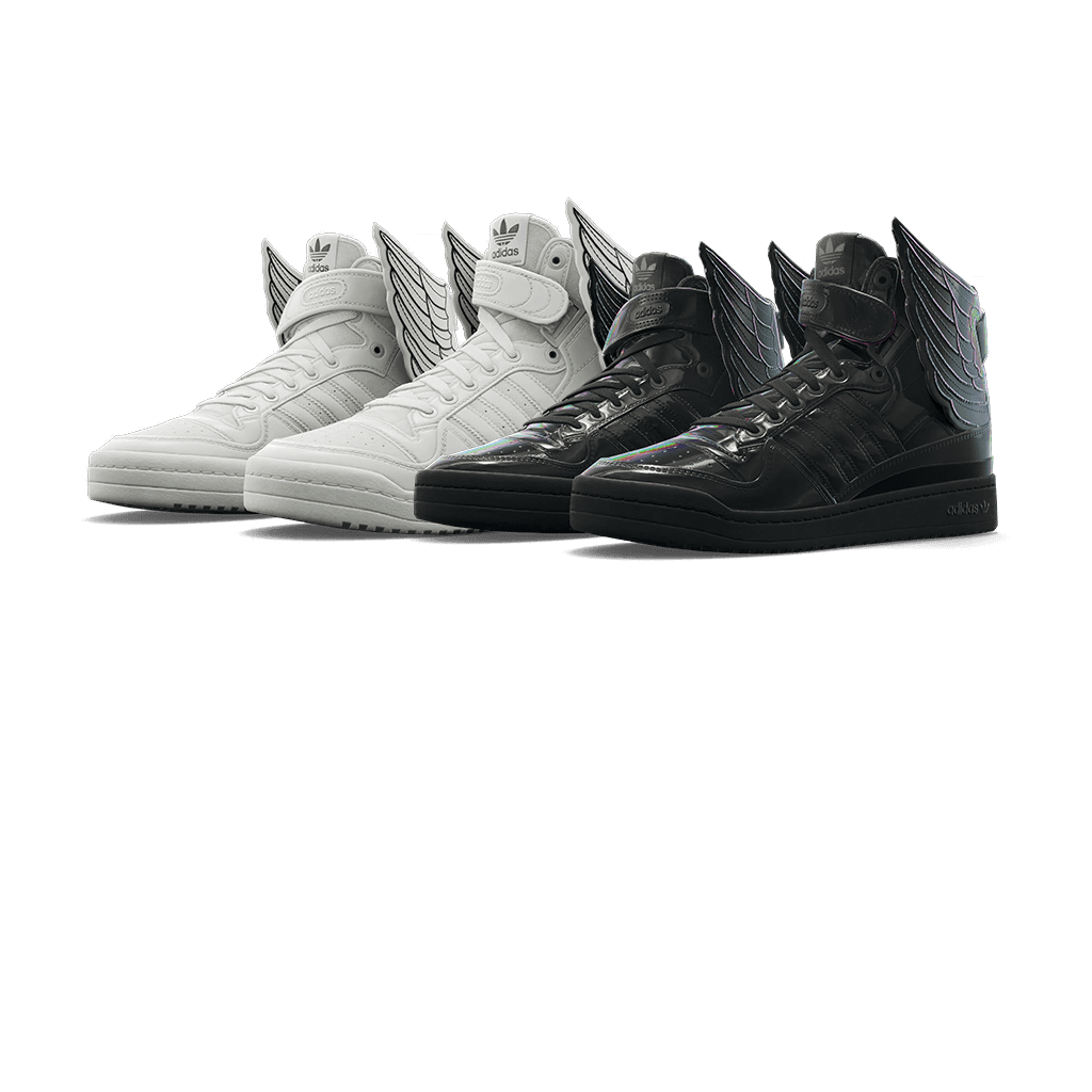 Fortnite Item Shop adidas Forum JS Wings 'Black Opal' and 'White' Bundle