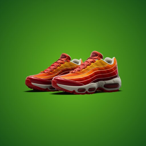Nike Air Max 95 'Deep Red/Orange Blaze' - Fortnite Kicks