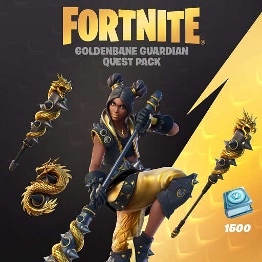 Fortnite Item Shop goldenbane guardian quest pack